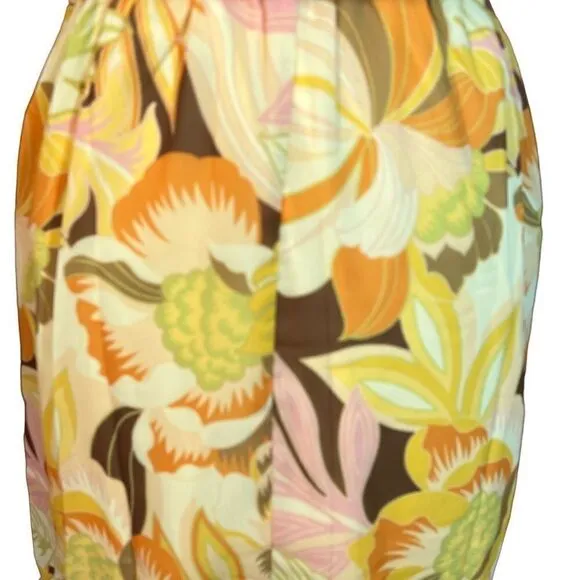 💜 3/$30 6/$50 Collective Concepts yellow floral sleeveless dress crochet straps