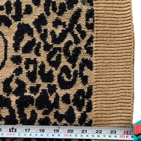 - Emporium Leopard Print Crew Neck Sweater Size S