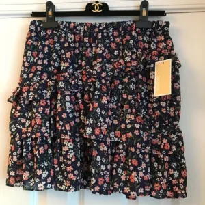 🌷 NEW Michael Kors Georgette Floral Tiered Ruffle Mini Skirt size M