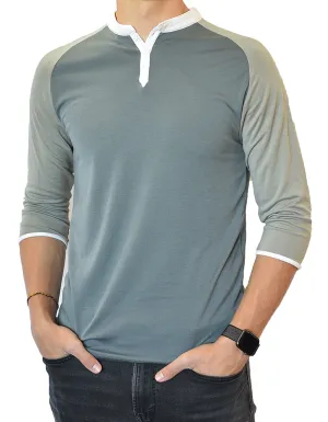 ¾ Sleeve Henley