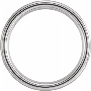 18K Rose Gold PVD Tungsten Band TAR52028 - 6 mm - 8 mm