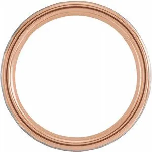 18K Rose Gold PVD Tungsten Band TAR52028 - 6 mm - 8 mm