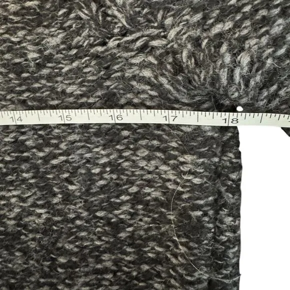 1.State  Back Cutout Turtleneck Sweater - Heather Grey