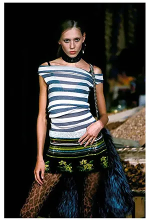 2000 DOLCE & GABBANA beaded skirt