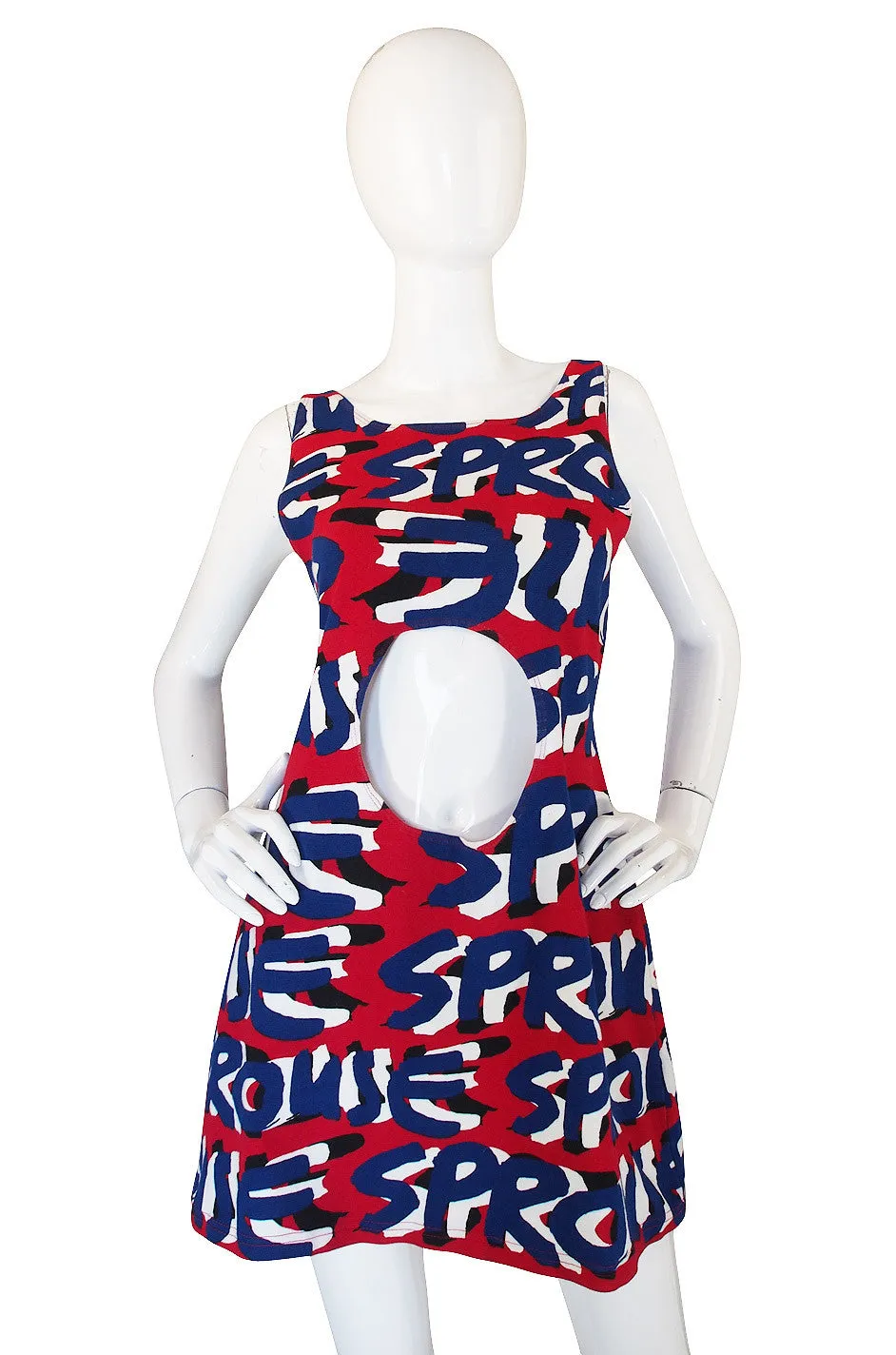 2002 Steven Sprouse Cut Out T-Shirt Dress