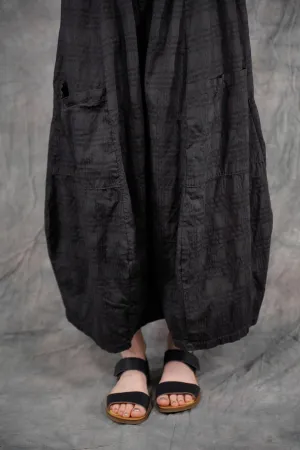3258  Colorist Crop Pant Black Check