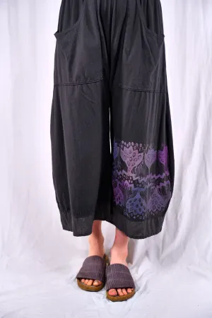3288-2 Crop Pocket Nepenthe Pant Carbon-P