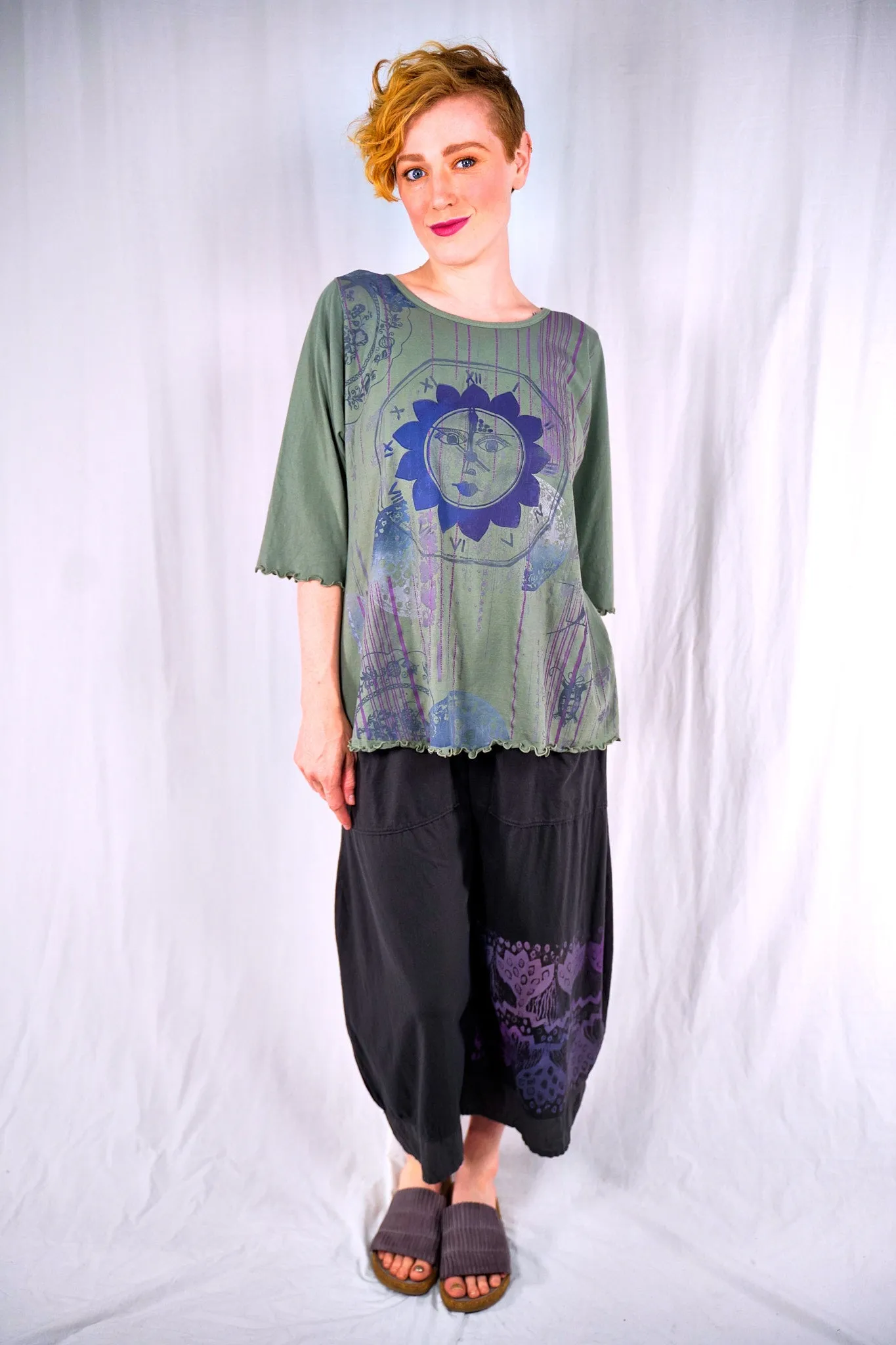 3288-2 Crop Pocket Nepenthe Pant Carbon-P
