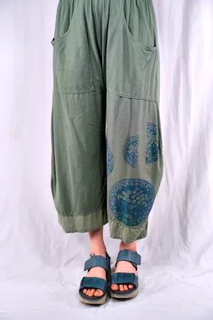 3288-2 Crop Pocket Nepenthe Pant Olive Leaf-P