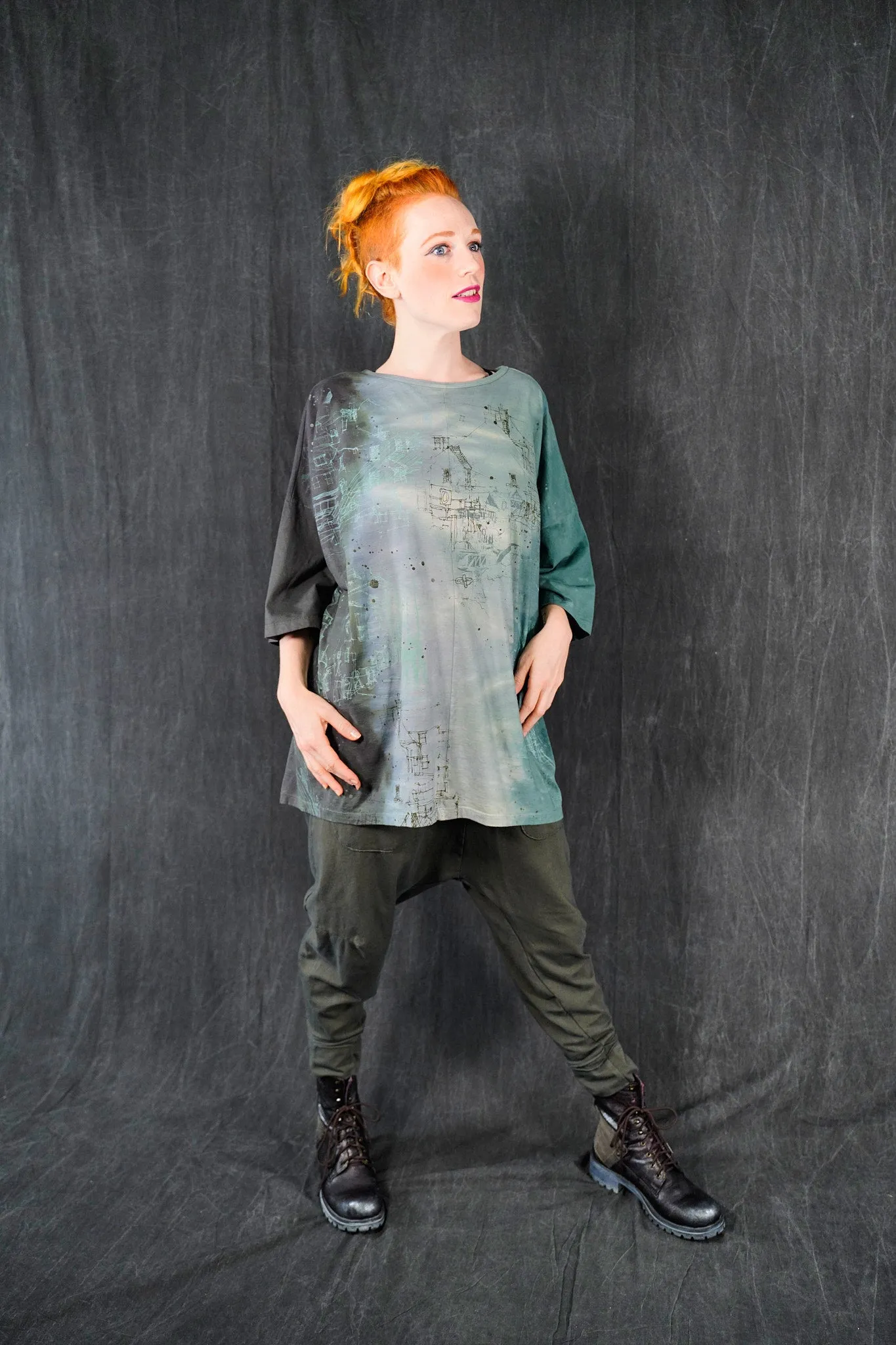 3313 Extended Rise Pant-Army Green-U
