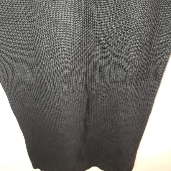 525 America Black Sweater Knit Long Dress