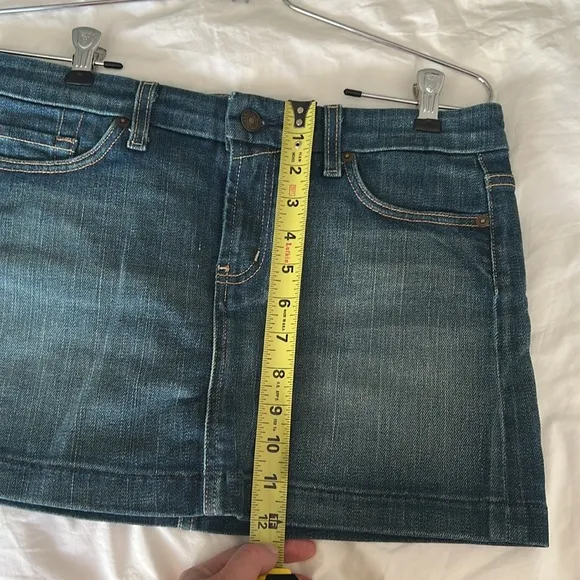 7 For All Mankind 2000s denim mini skirt