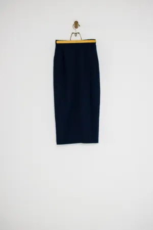 80’s FAUX WRAP PENCIL SKIRT / 26
