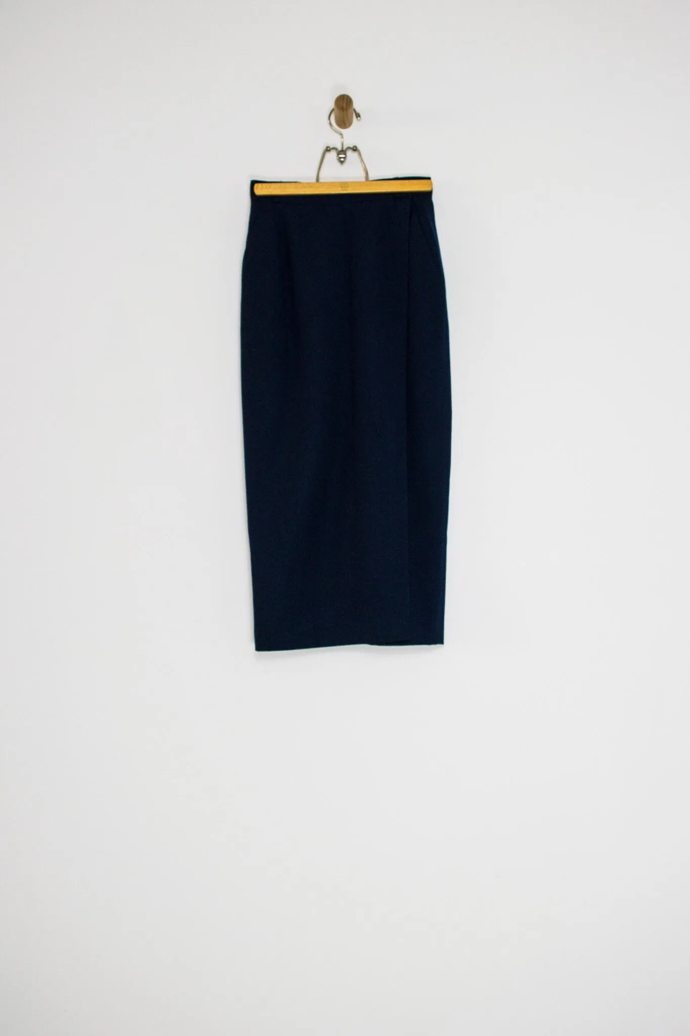 80’s FAUX WRAP PENCIL SKIRT / 26
