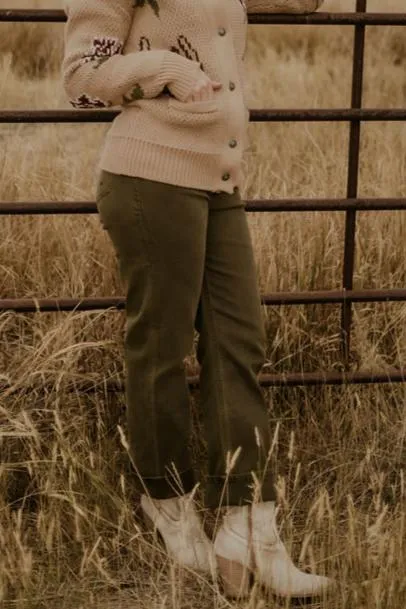 90s Cropped Cigarette Pant