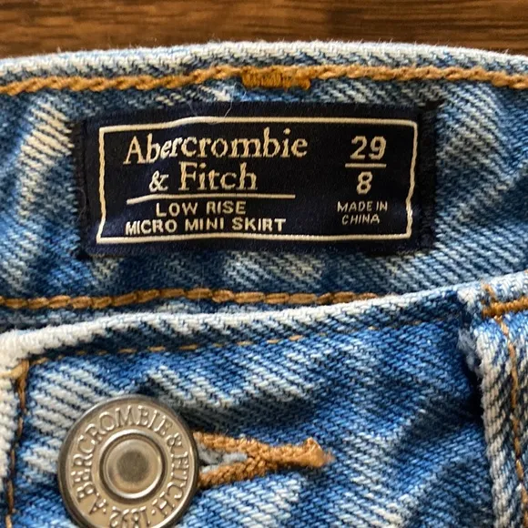 Abercrombie and Fitch Low Rose Micro Mini Skirt