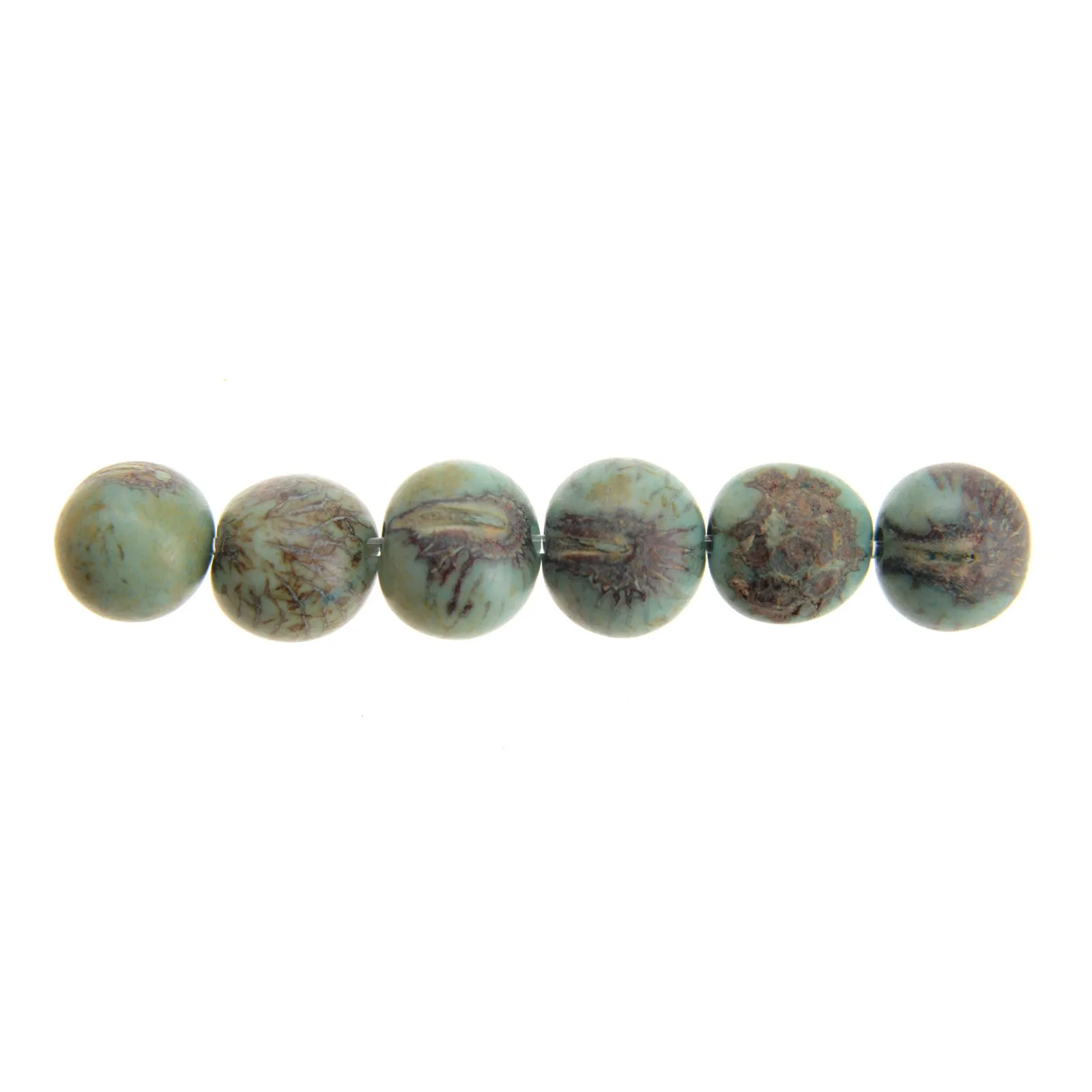 Acai Seeds Of Life Bracelet with Wax Seal - Tiger Aqua Beads
