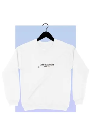 AINT LAURENT SWEATSHIRT (WHITE)