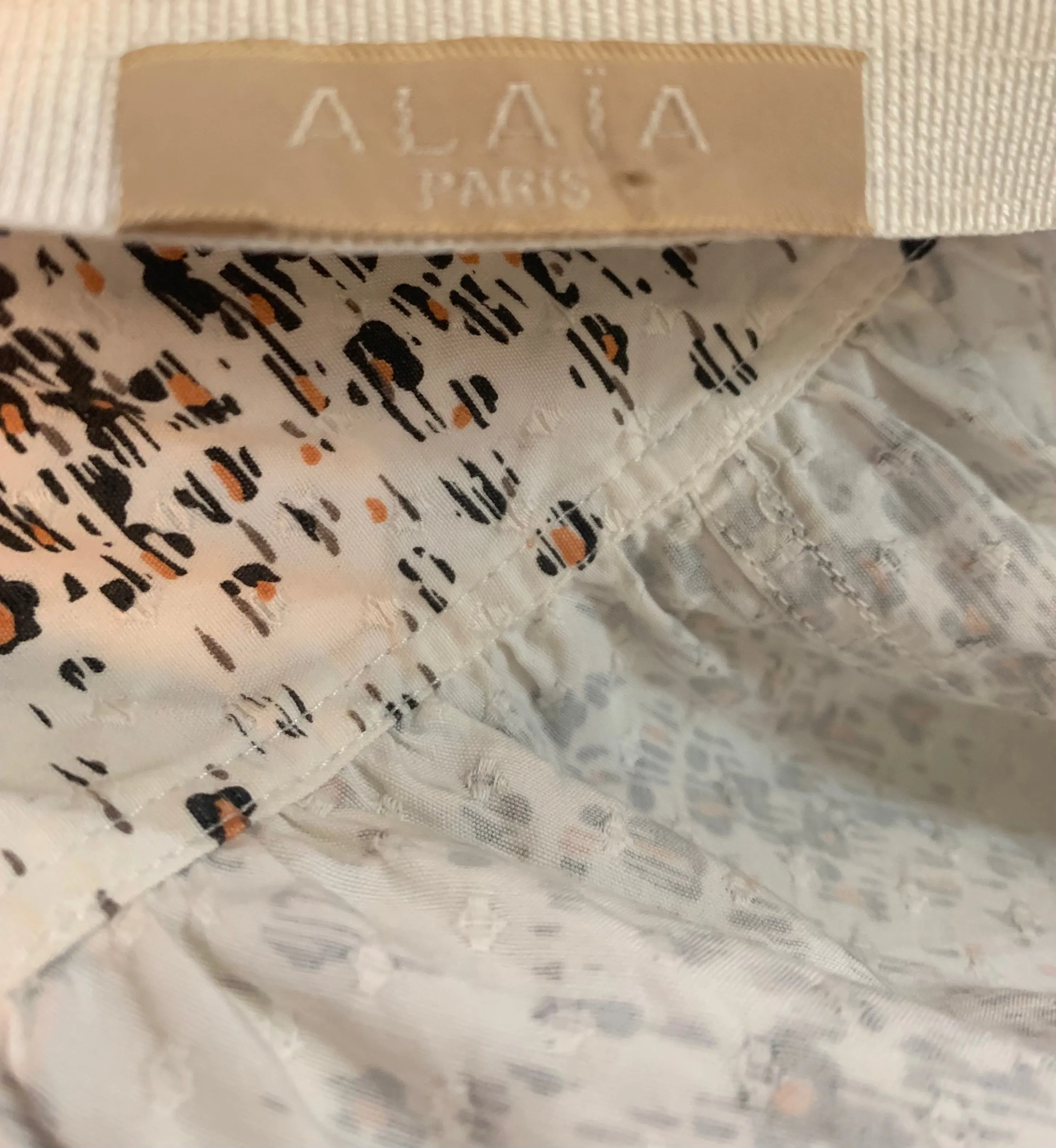 ALAIA 1990s Iconic Cotton Flare Mini Skirt