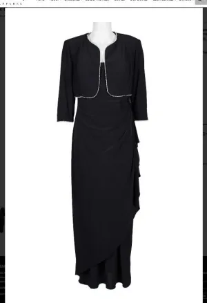 Alex Evenings 82351485 Embellished Square Neck