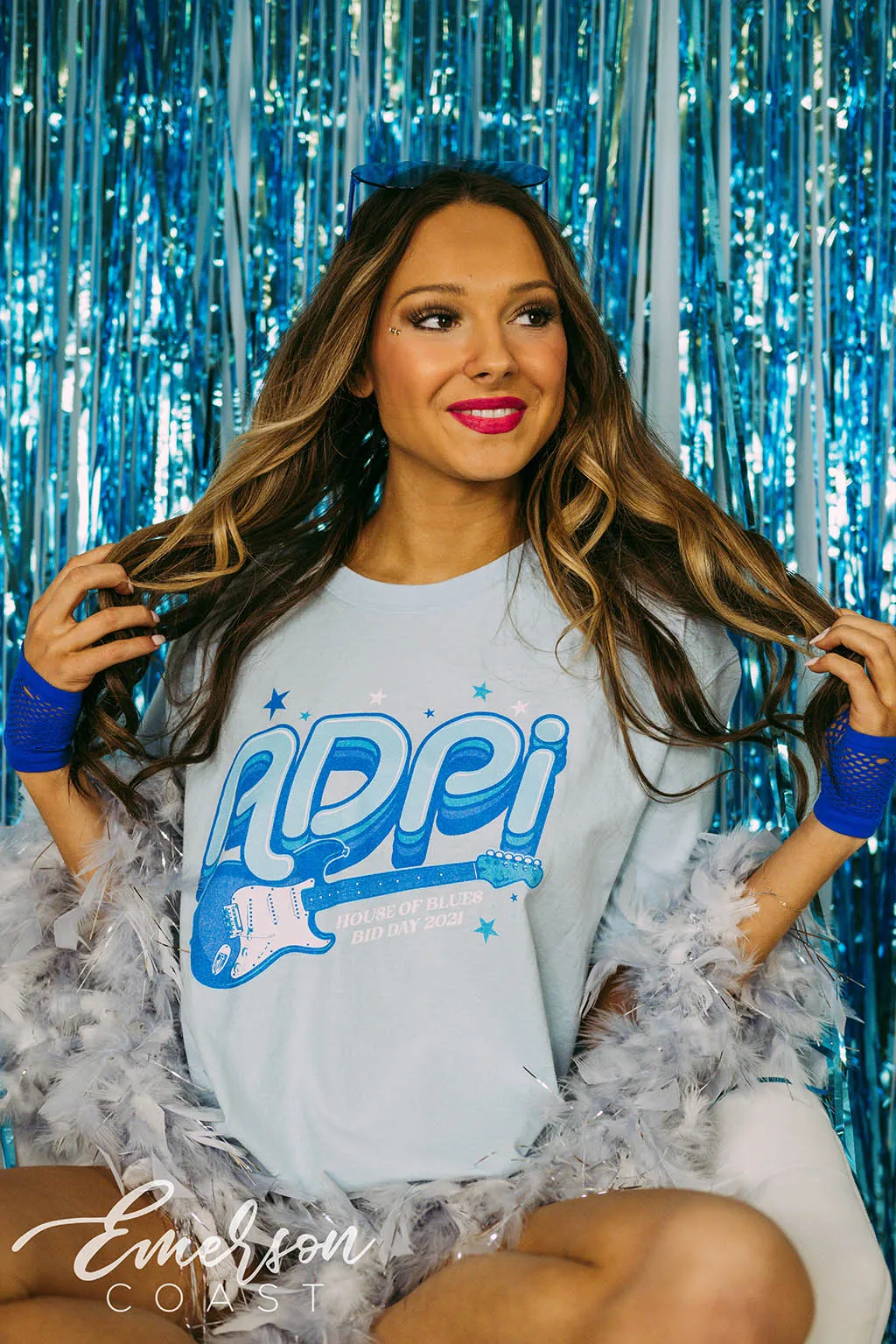 Alpha Delta Pi House of Blues Bid Day Tee