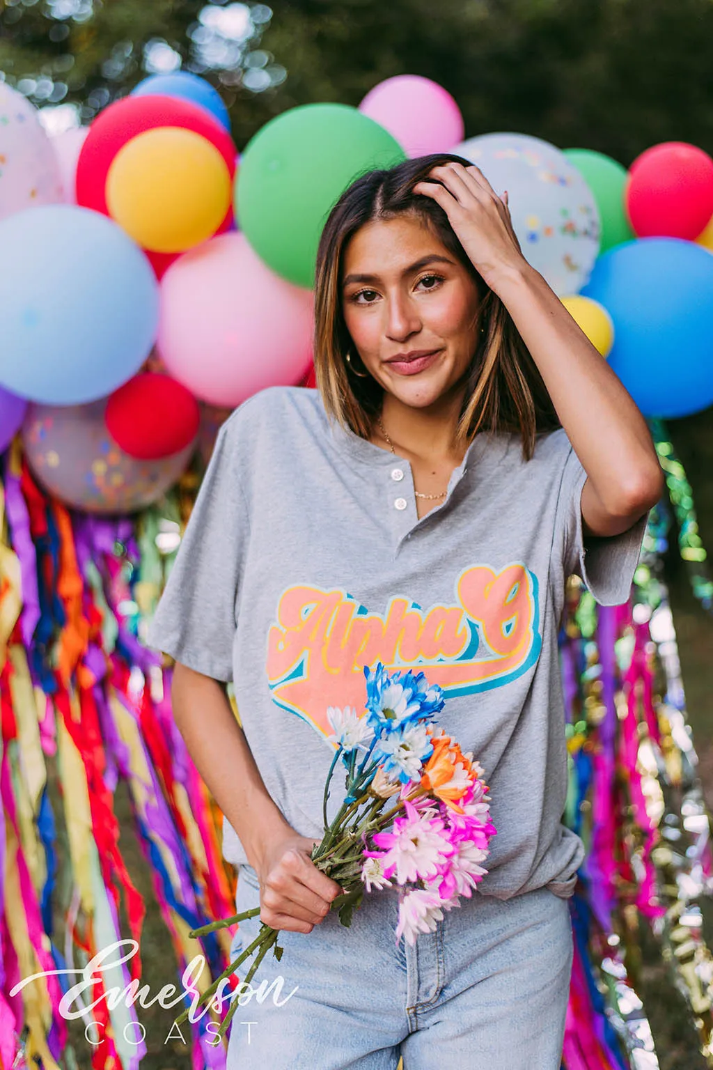 Alpha O Retro Gray Henley