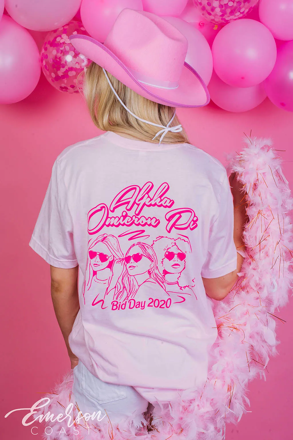 Alpha Omicron Pi Barbie Dream House Bid Day Tee