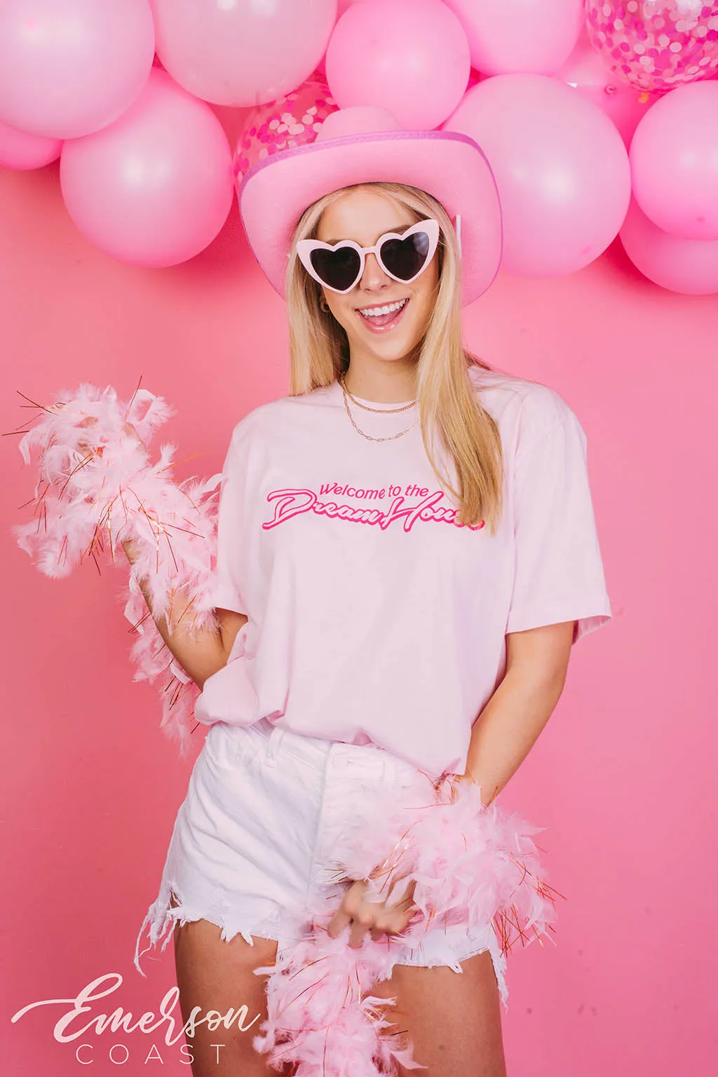 Alpha Omicron Pi Barbie Dream House Bid Day Tee