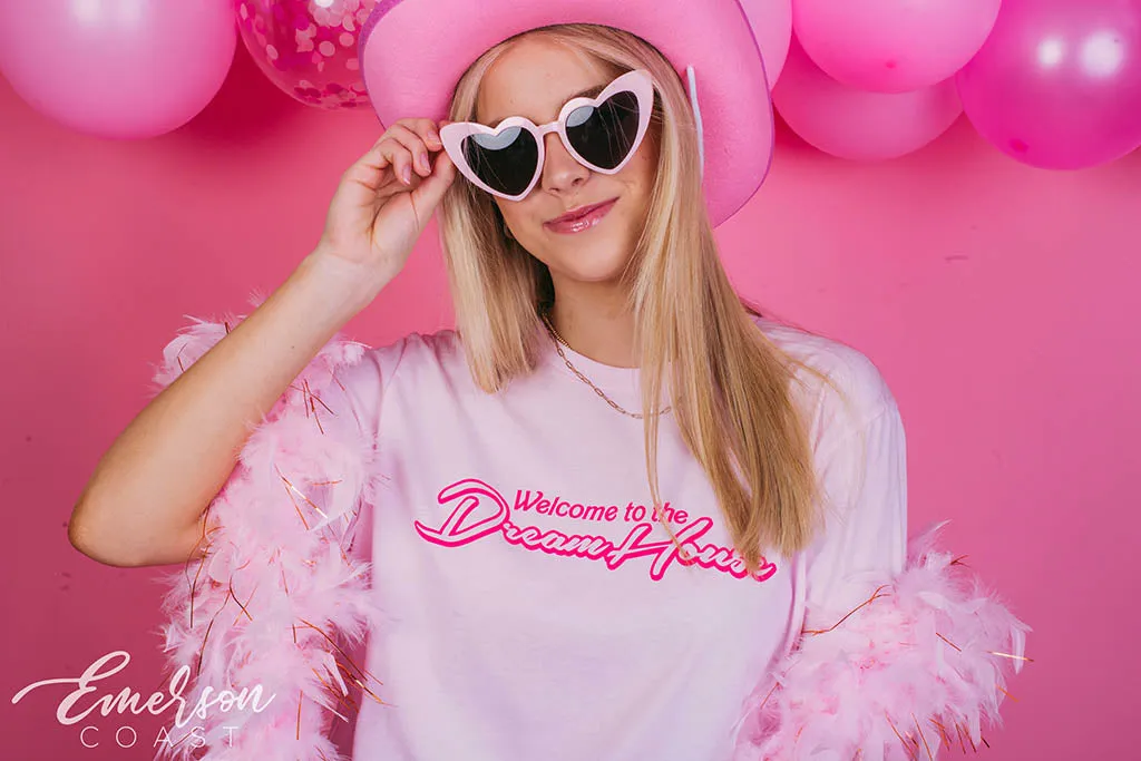 Alpha Omicron Pi Barbie Dream House Bid Day Tee