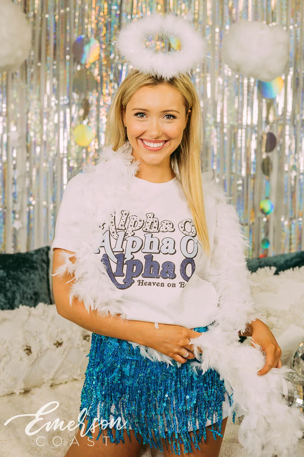Alpha Omicron Pi Heaven On Earth bid day
