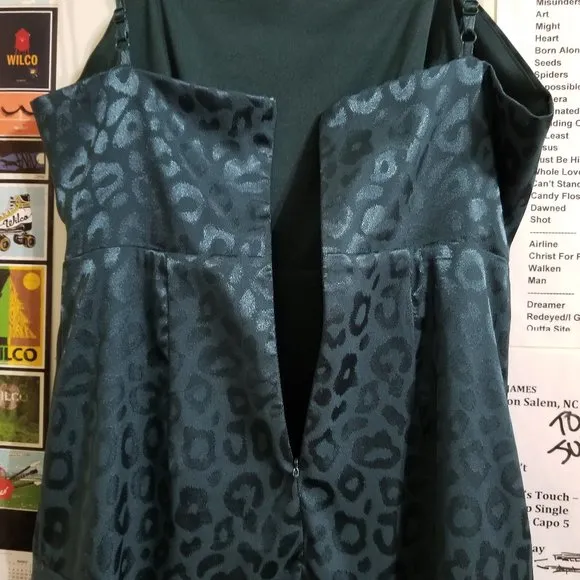 Altar'd State dress Small Bardia leopard cheetah asymmetrical tiered ruffle