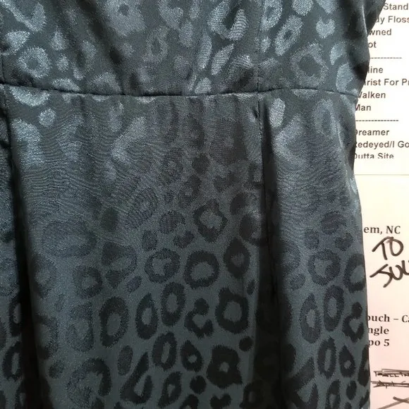 Altar'd State dress Small Bardia leopard cheetah asymmetrical tiered ruffle