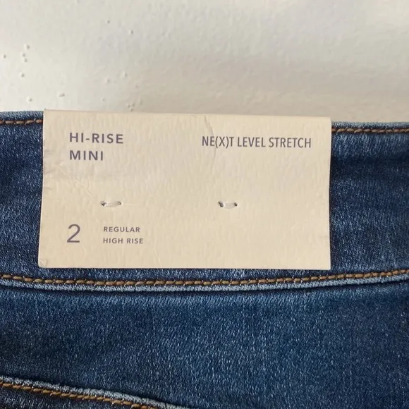 AMERICAN EAGLE mini high rise jean skirt