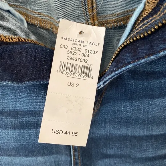 AMERICAN EAGLE mini high rise jean skirt
