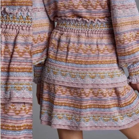 ANTHROPOLOGIE Cecilia Prado Sweater Mini Skirt