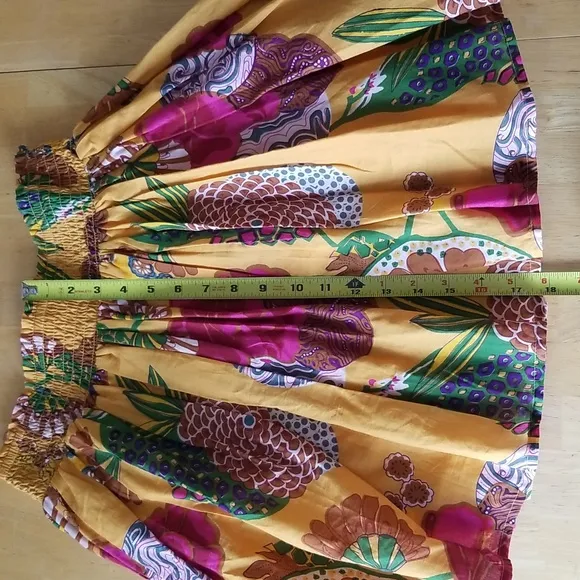 Anthropologie Let Me Be Printed Mini Skirt