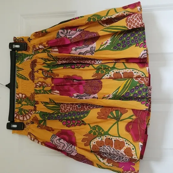 Anthropologie Let Me Be Printed Mini Skirt