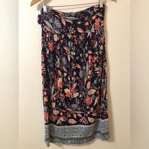 Anthropologie Maeve Fiorenza Midi Skirt Boho Hippie - Size Small
