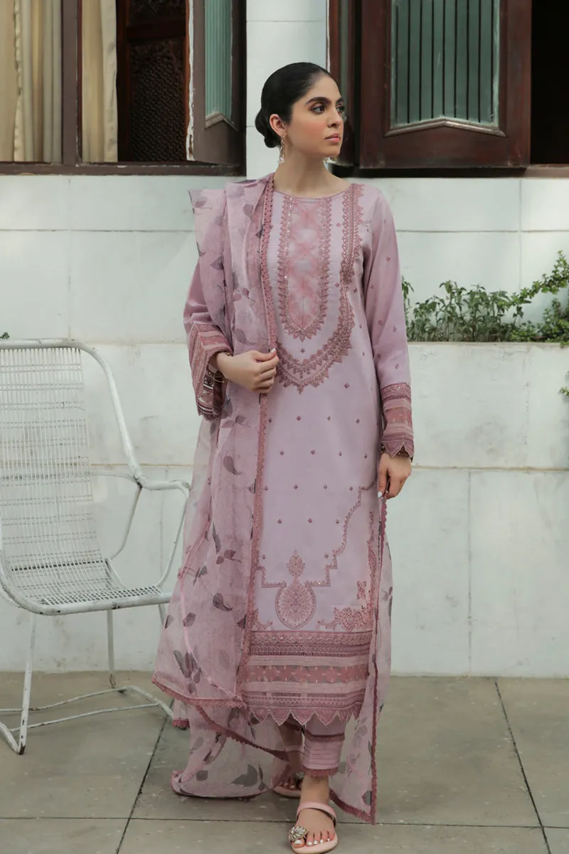 AQ-04  ELAAF  | Qalamkar Qline Dastak Summer Collection 2022 | Unstitched Embroidered Lawn Suits