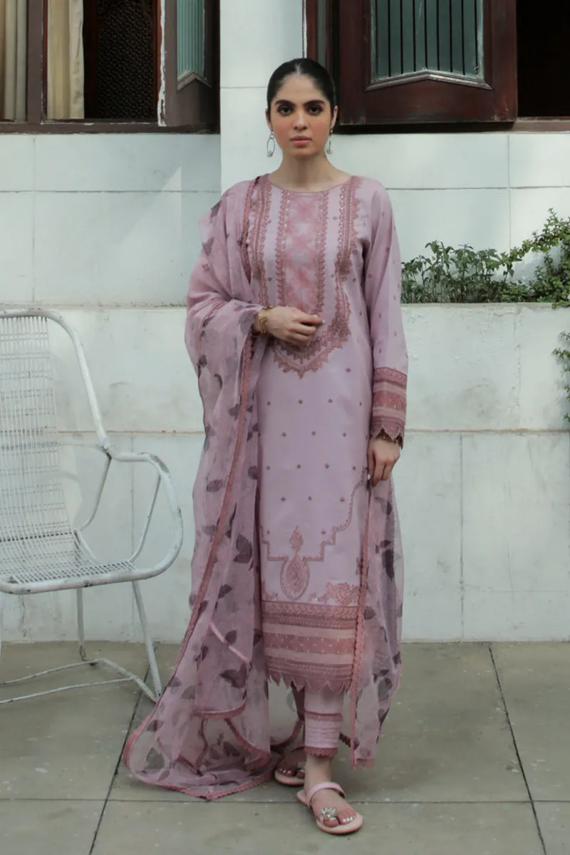 AQ-04  ELAAF  | Qalamkar Qline Dastak Summer Collection 2022 | Unstitched Embroidered Lawn Suits
