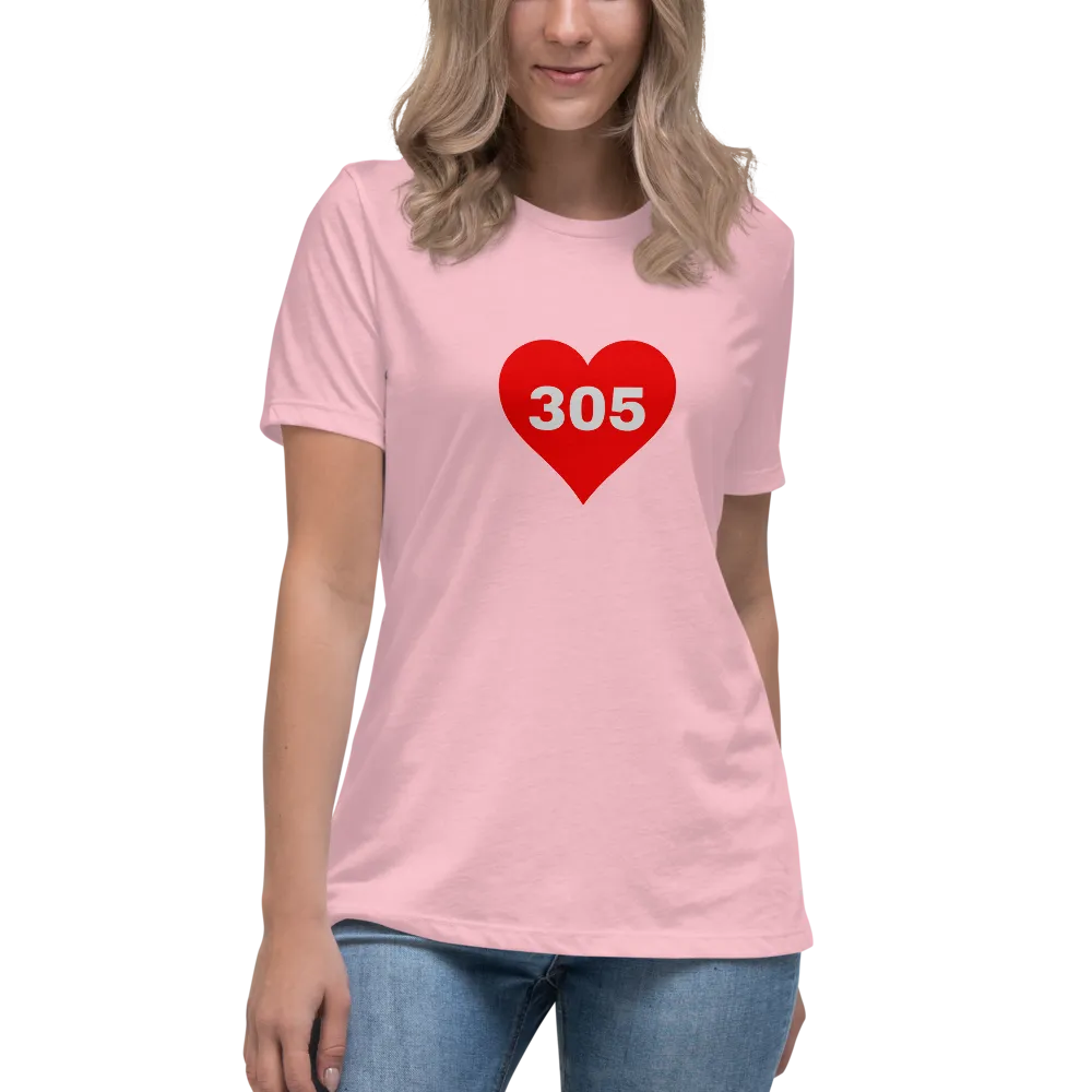 AREA CODE 305 Women's Relaxed T-Shirt