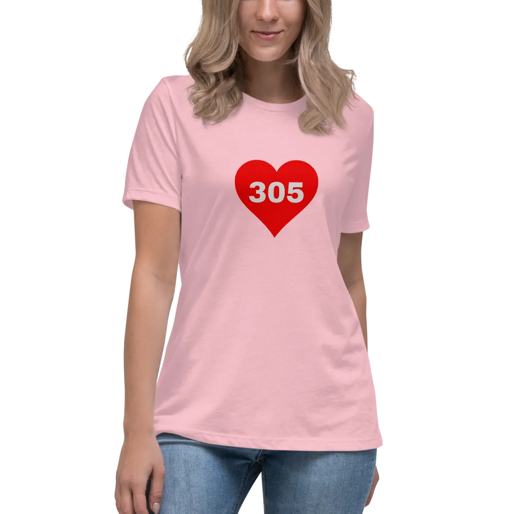 AREA CODE 305 Women's Relaxed T-Shirt