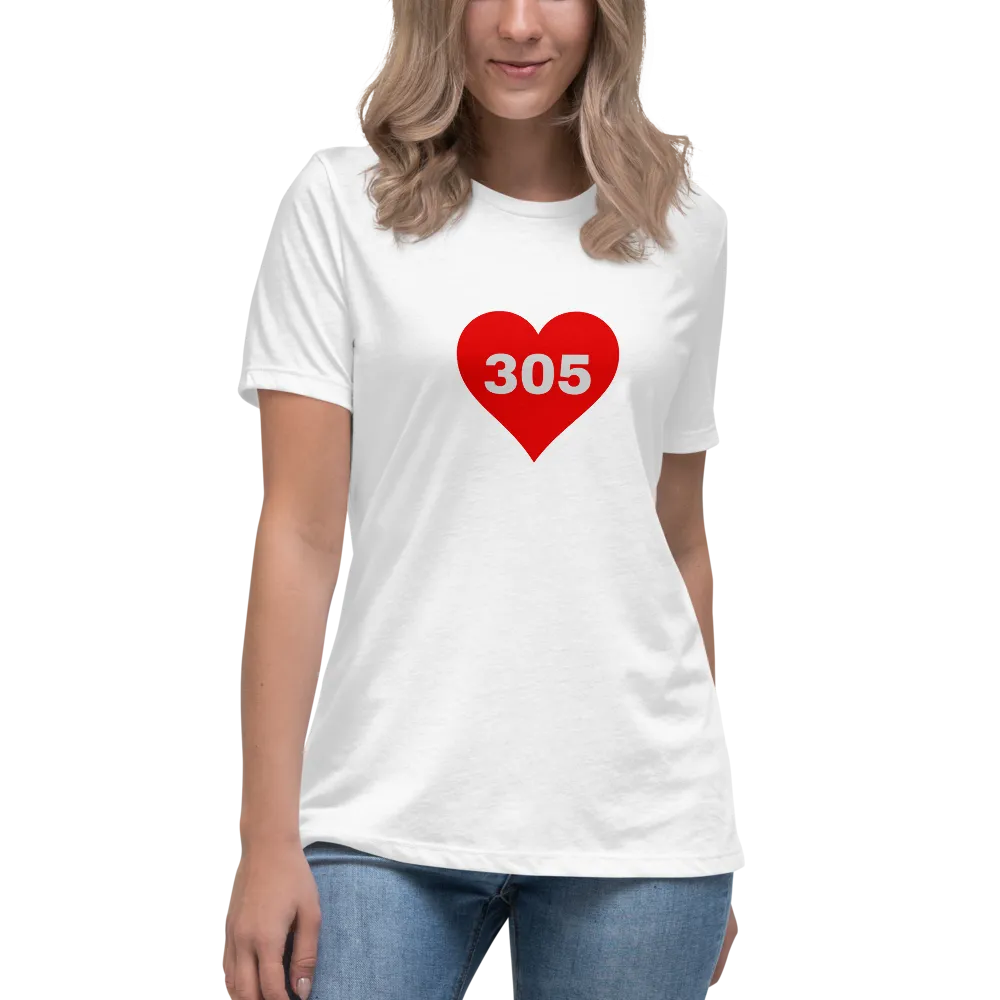 AREA CODE 305 Women's Relaxed T-Shirt