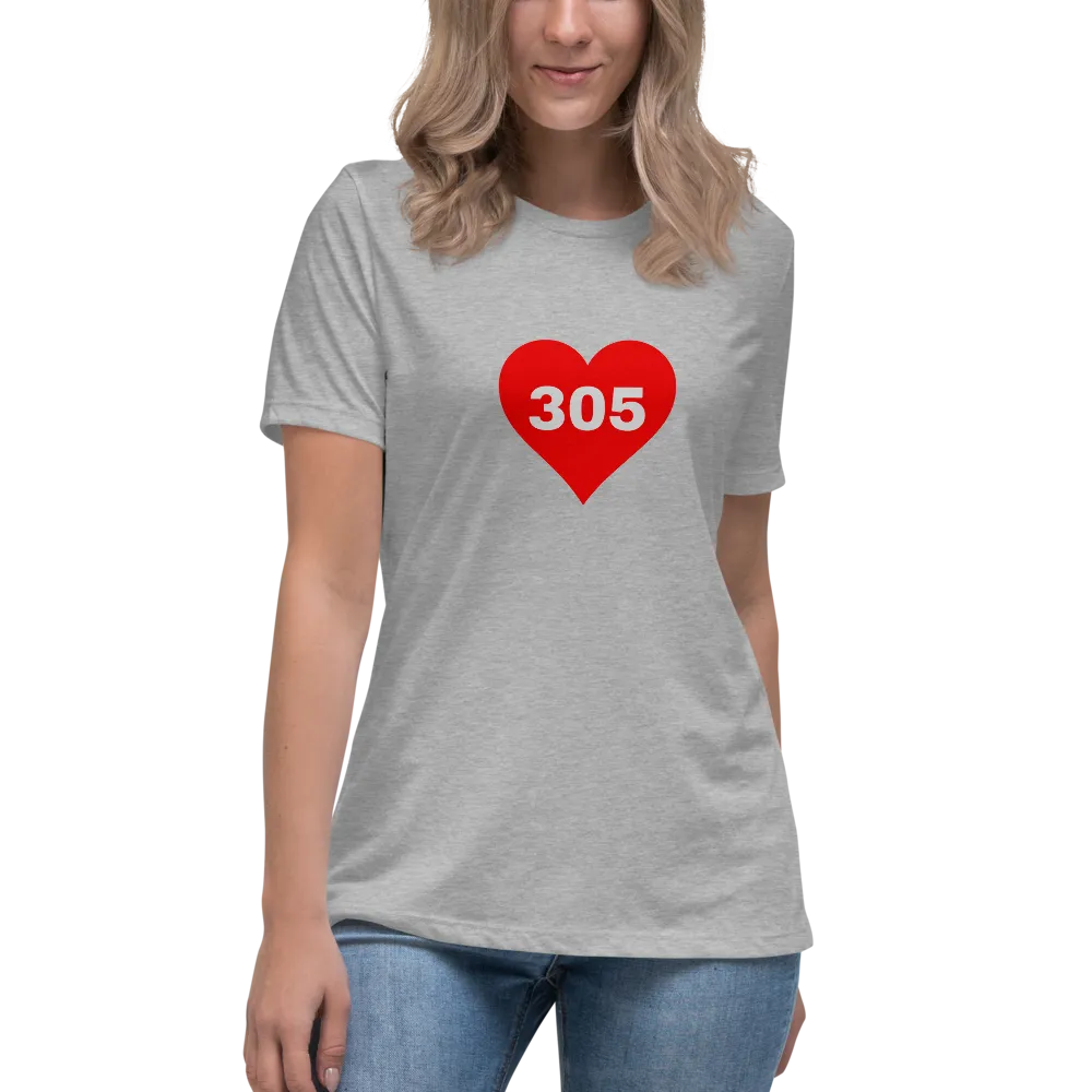 AREA CODE 305 Women's Relaxed T-Shirt