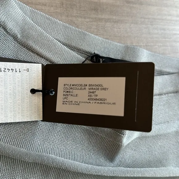 Armani Exchange Women grey short skirt tight skirt clothing NWT summer outfit