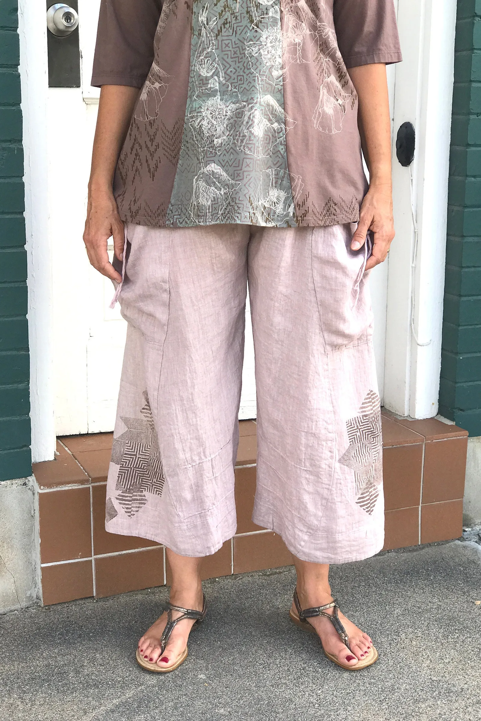 Artisan Linen Pant-3282D-P-Rose Quartz