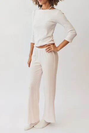 Baby Rib Scallop Pant
