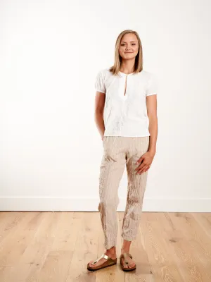 baja pant - sand dual pinstripe