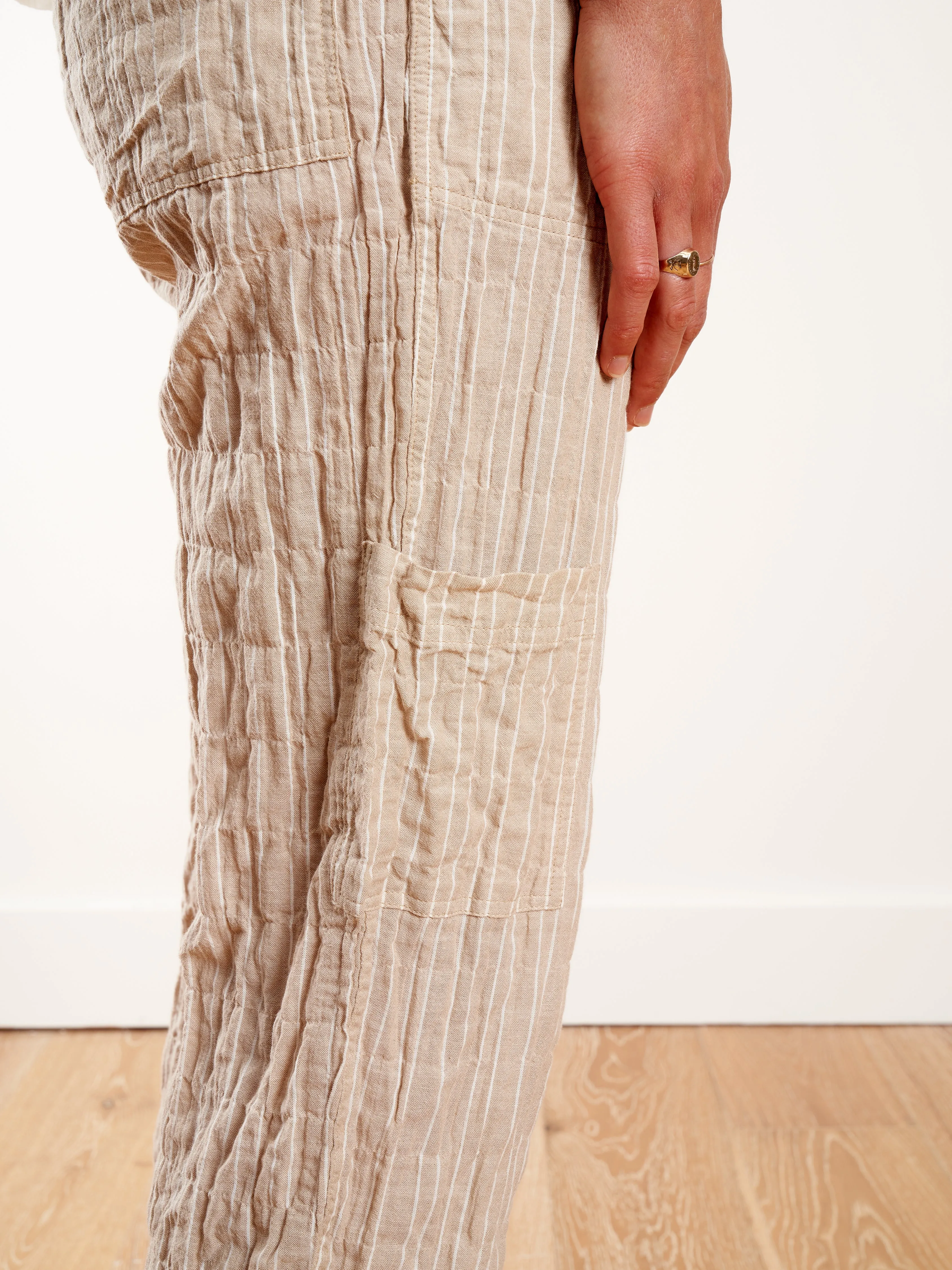 baja pant - sand dual pinstripe