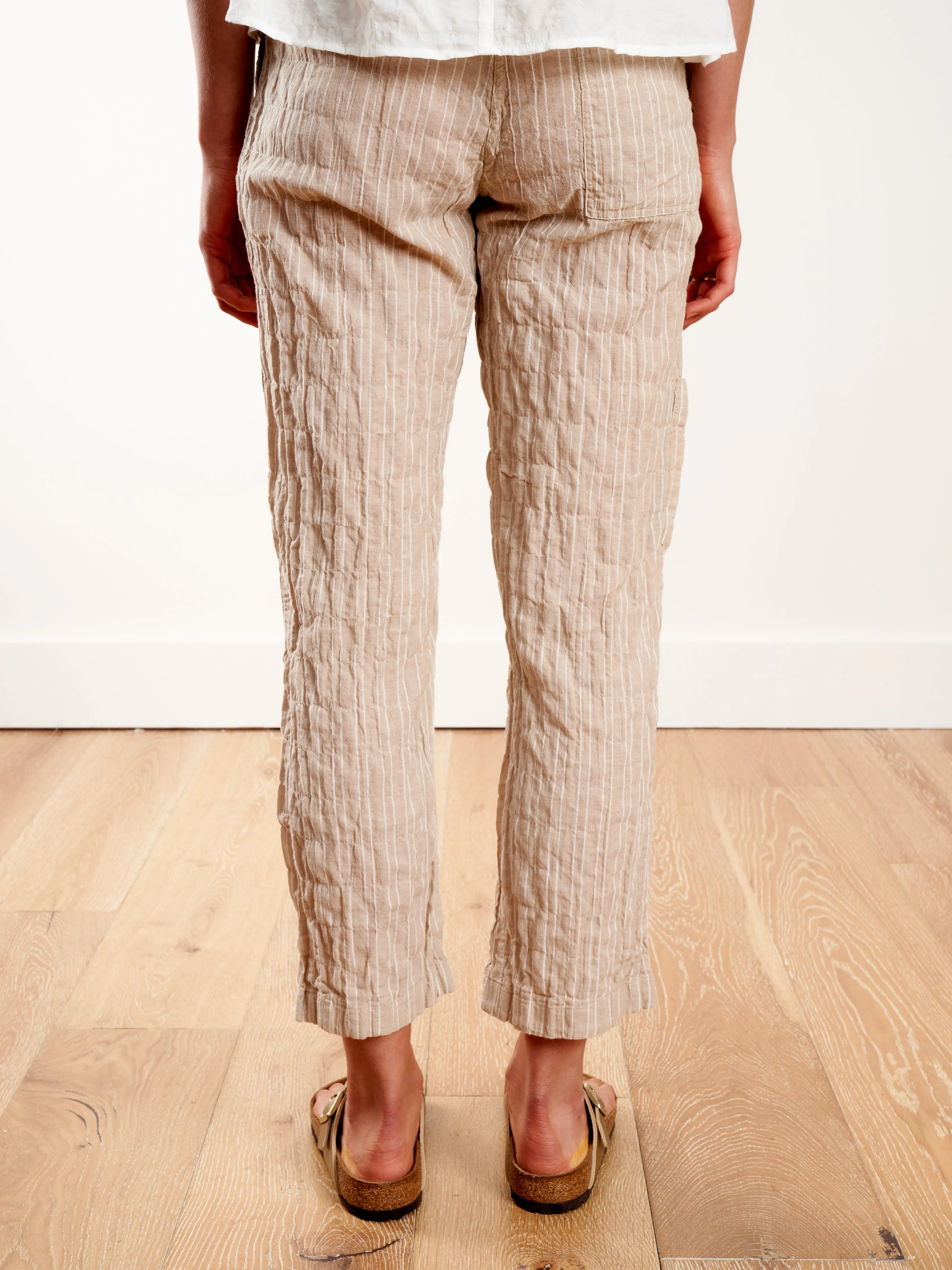 baja pant - sand dual pinstripe